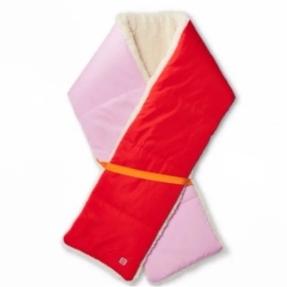 Lego Pink & Red puffer Scarf